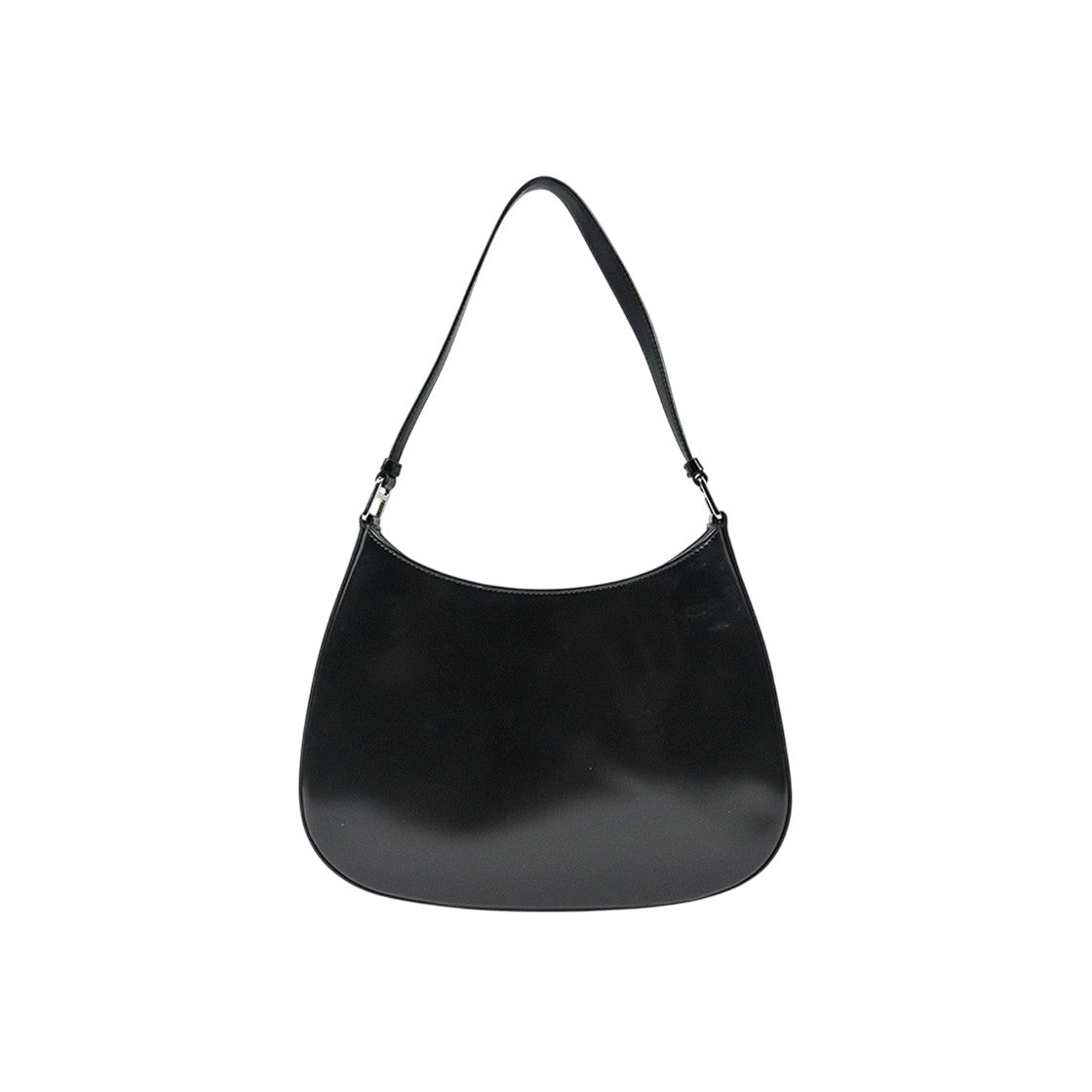 Prada Black Cleo Brushed Shoulder Bag