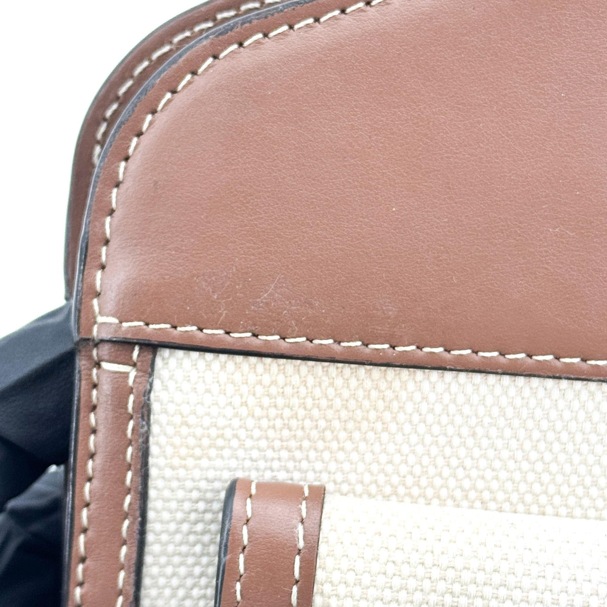 Burberry Mini Leather Pocket Bag Malt Brown