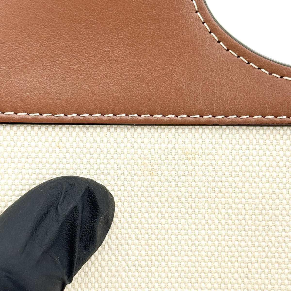 Burberry Mini Leather Pocket Bag Malt Brown