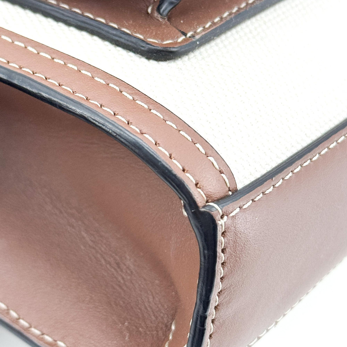 Burberry Mini Leather Pocket Bag Malt Brown