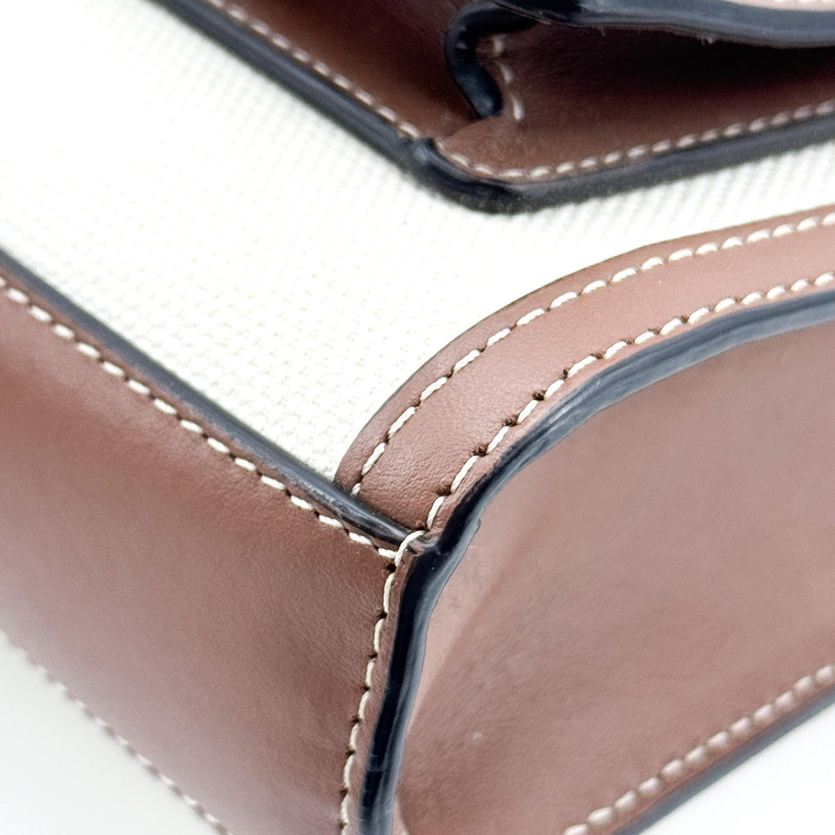 Burberry Mini Leather Pocket Bag Malt Brown