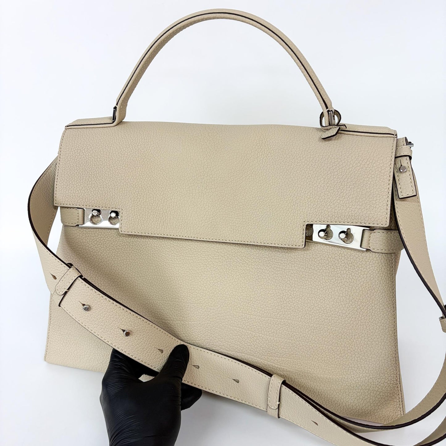 Delvaux Tempet Large Leather Tote Bag
