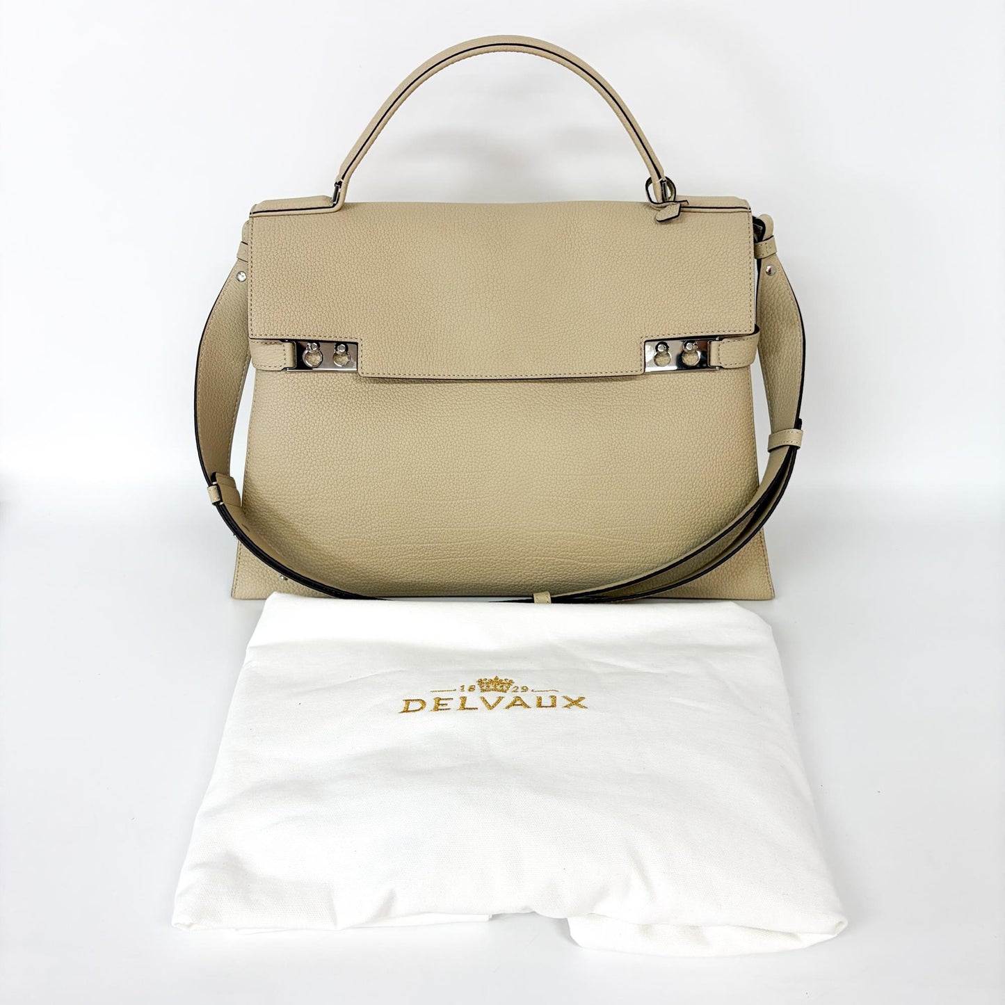 Delvaux Tempet Large Leather Tote Bag