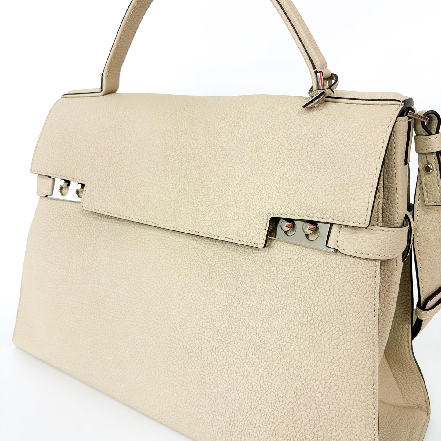 Delvaux Tempet Large Leather Tote Bag