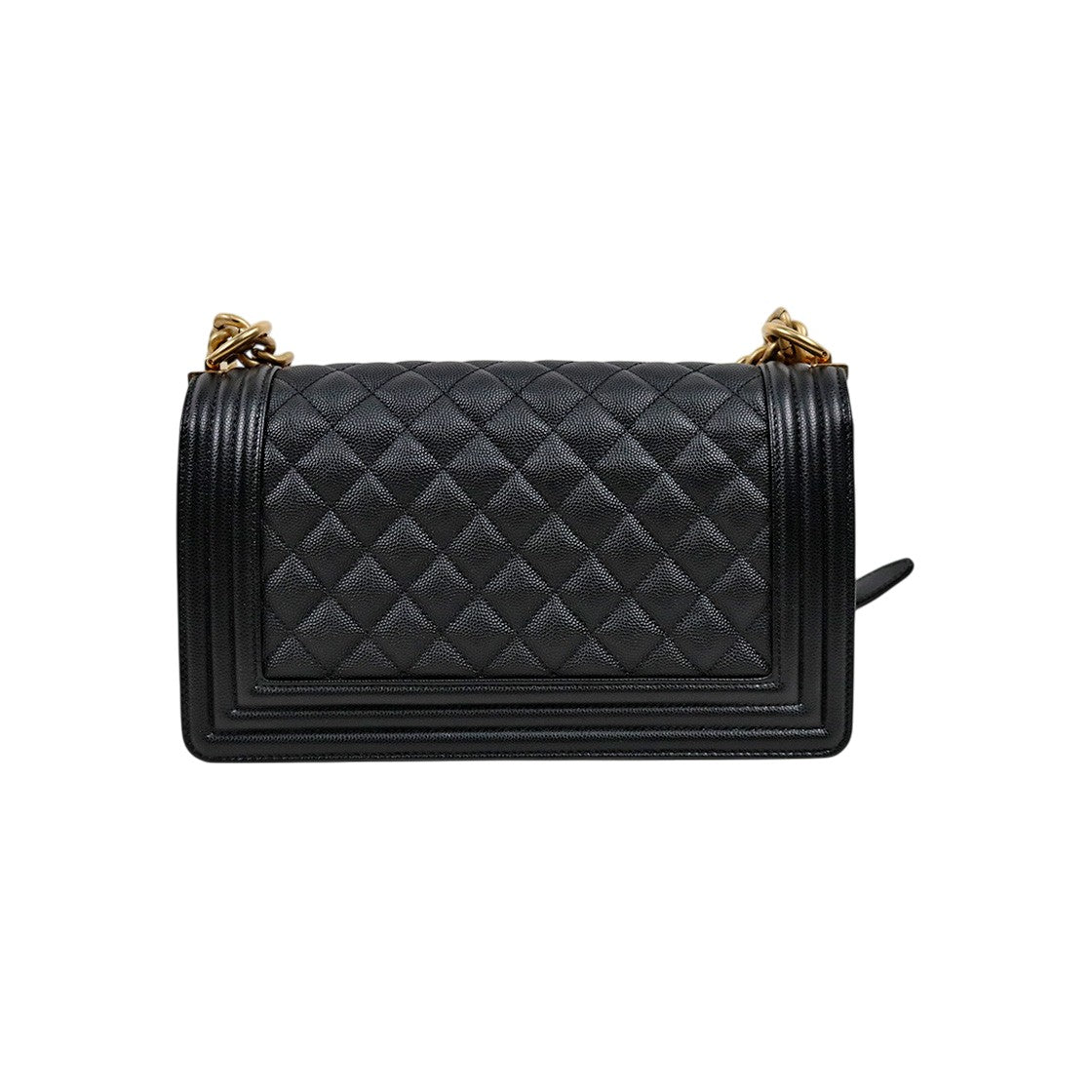 Chanel Black Medium Caviar Boy Bag