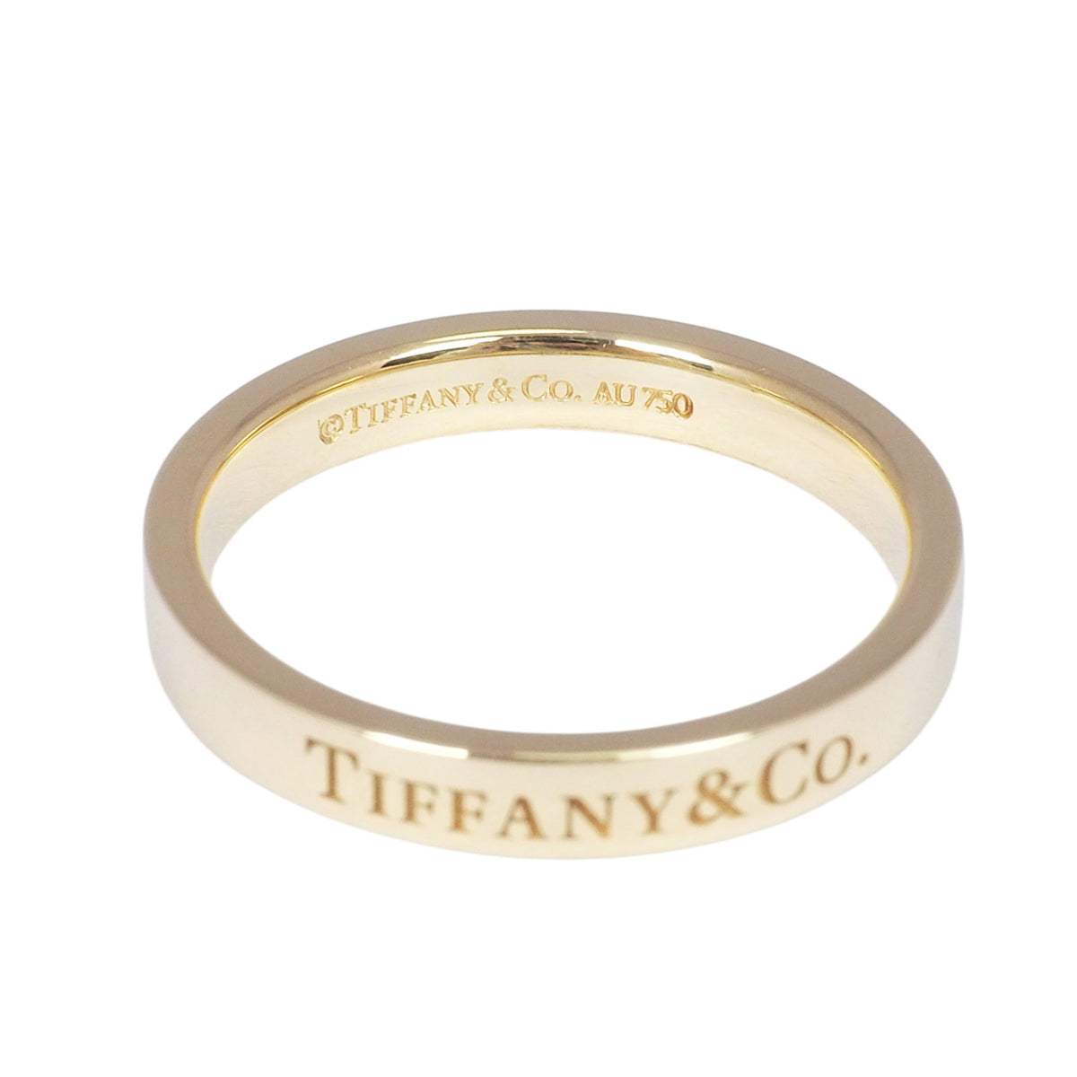 Tiffany Yellow Gold T&CO 3mm Band Ring