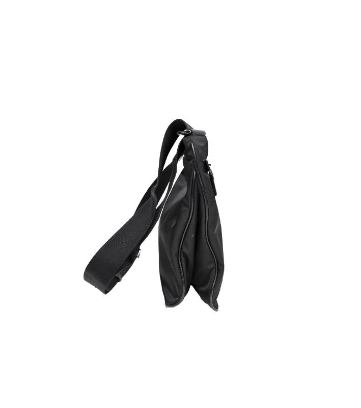 Prada Black Re-Nylon Messenger Crossbody Bag
