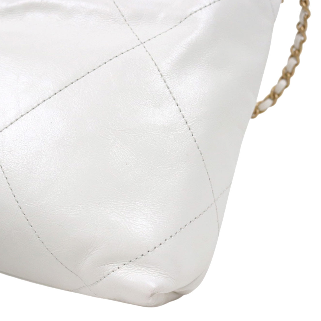Chanel White Mini 22 Bag