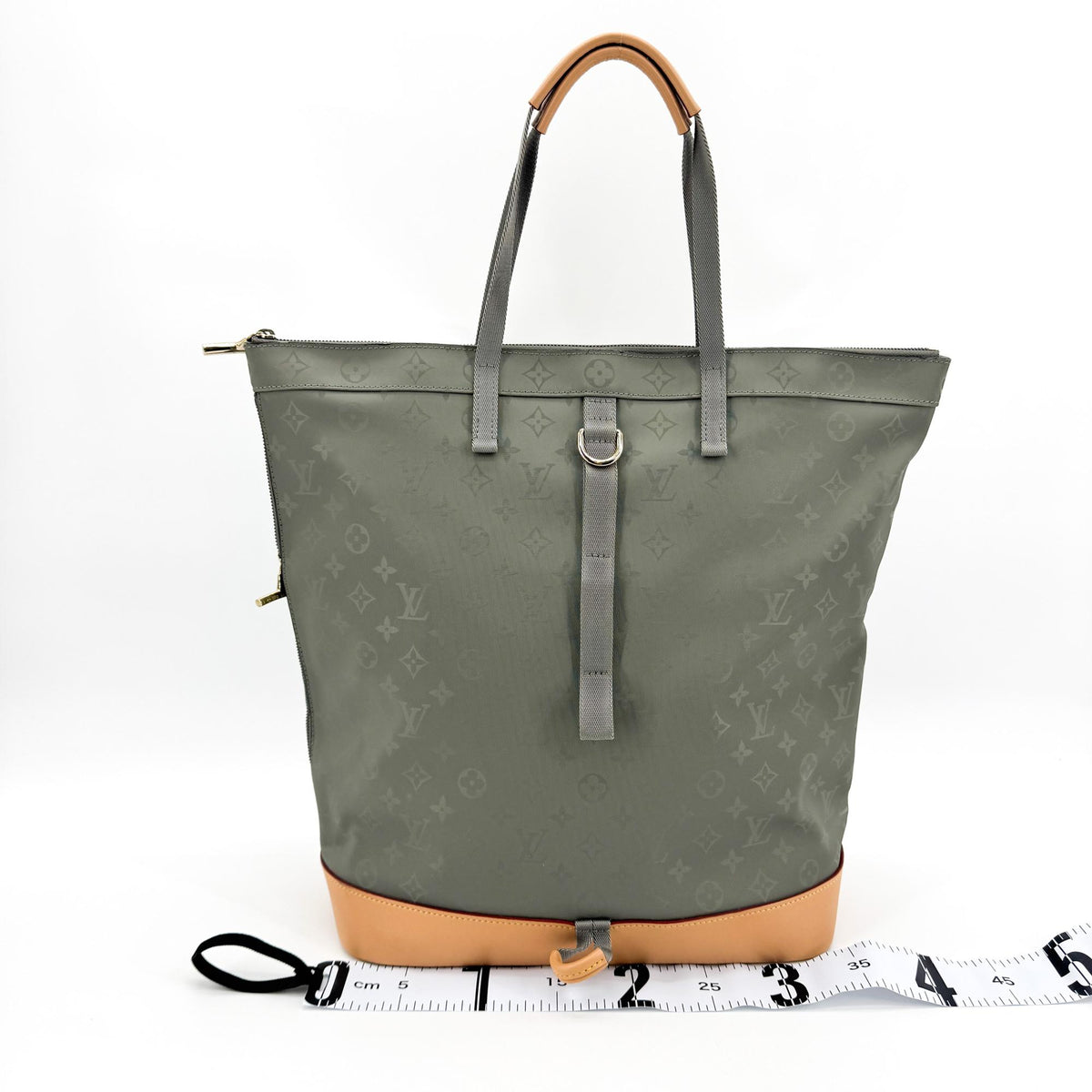 Louis Vuitton Monogram Titanium Zipper Tote and Backpack