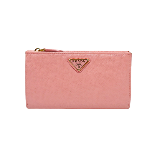 Prada Pink Saffiano Medium Wallet