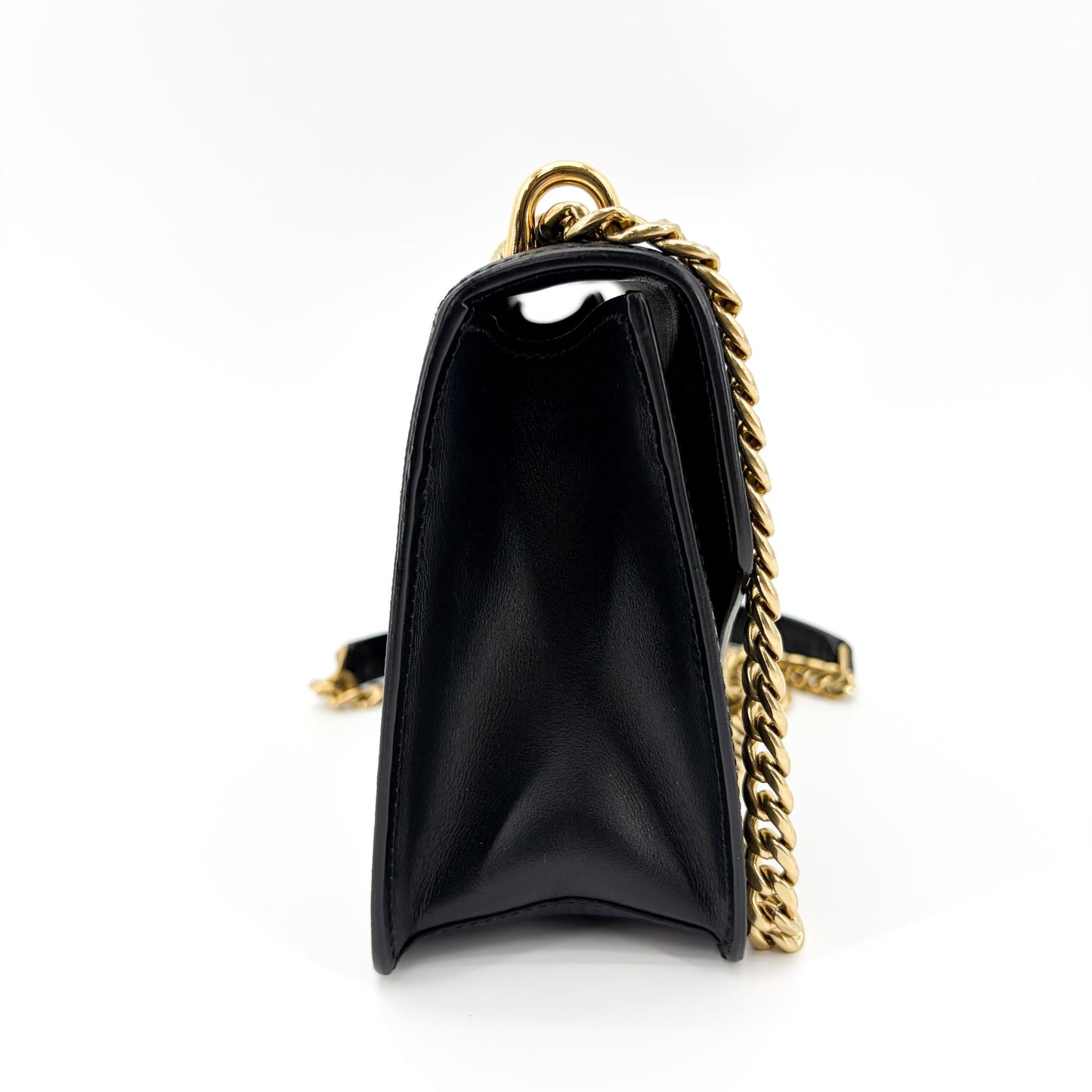 Prada Saffiano Chain Shoulder Bag Black