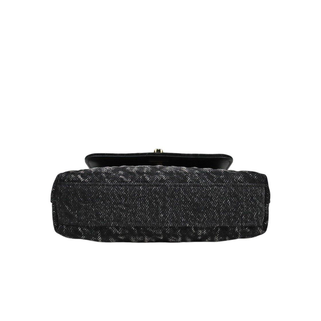 Chanel Black Denim Top Handle Bag