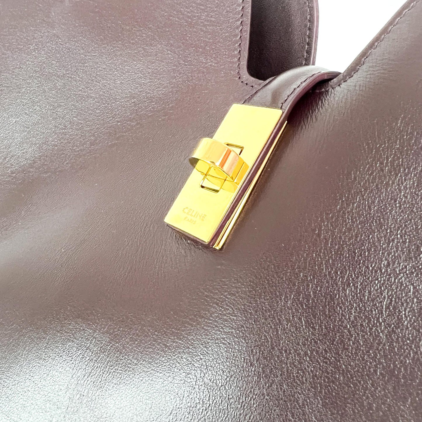 Celine Medium Soft 16 Camille Burgundy