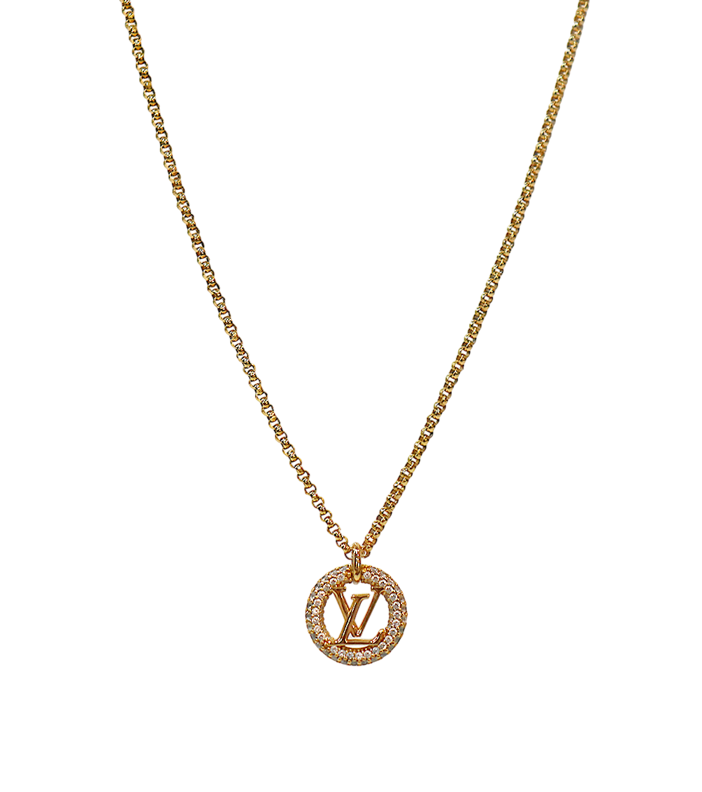 Louis Vuitton Louise by Night Gold Necklace