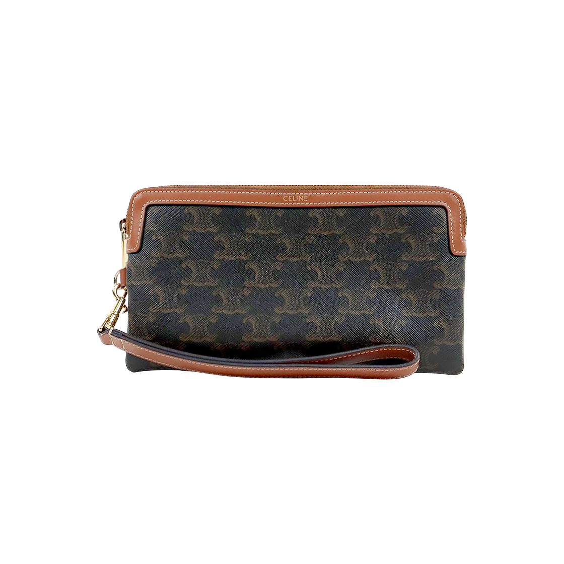 Céline Triomphe Strap Long Pouch