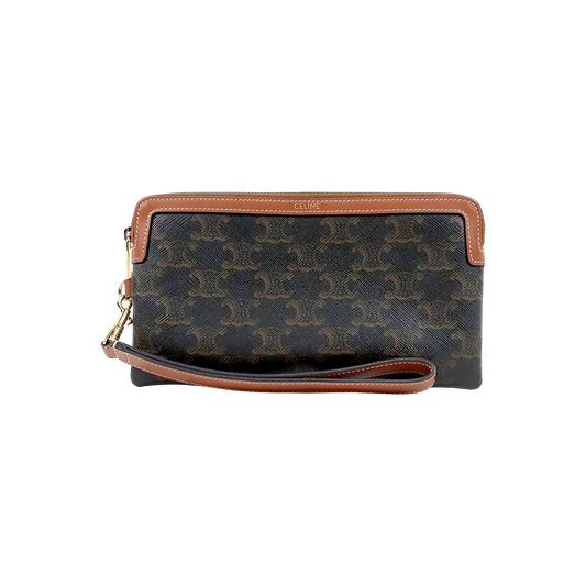 Céline Triomphe Strap Long Pouch