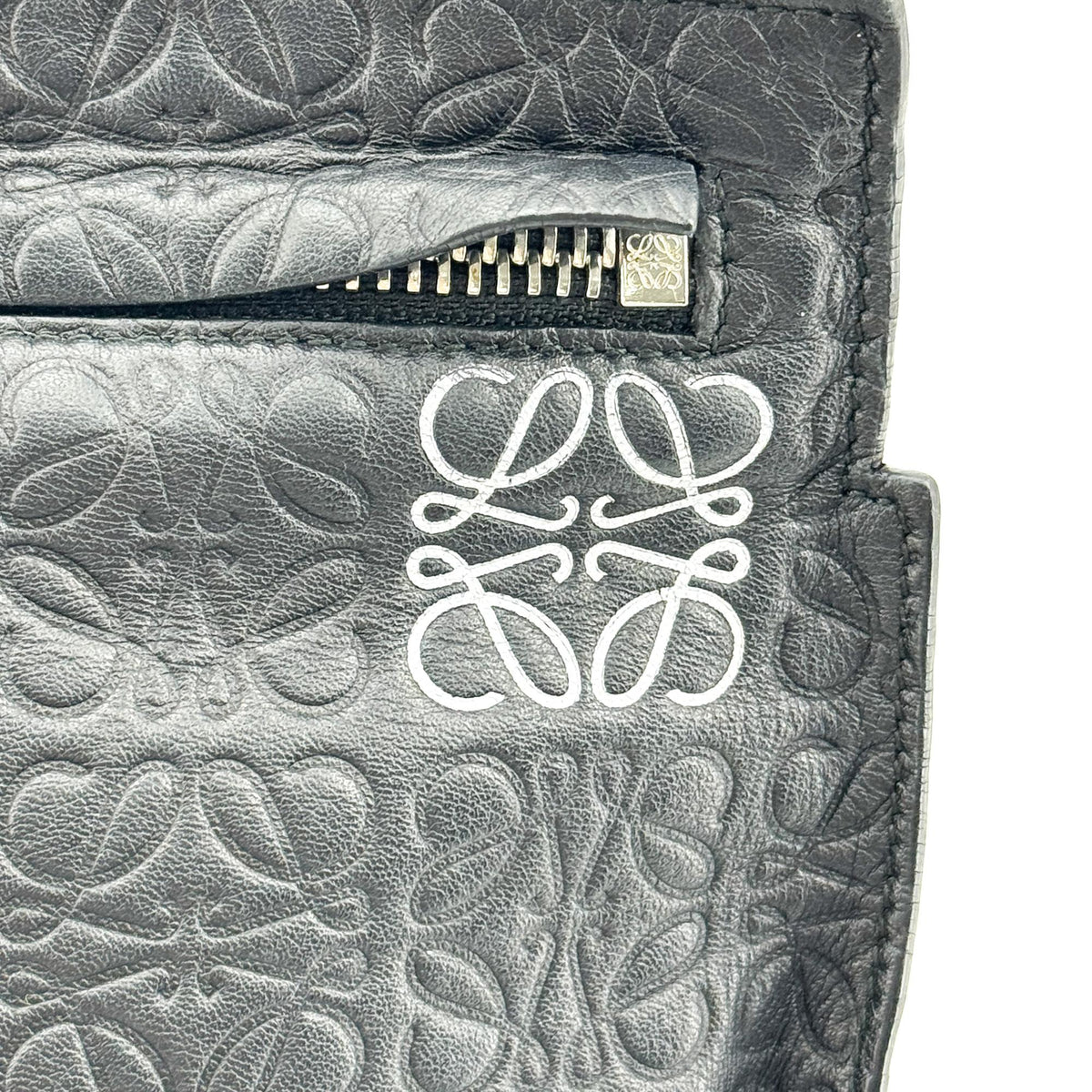 Loewe Tee Clutch Repeat Anagram Black