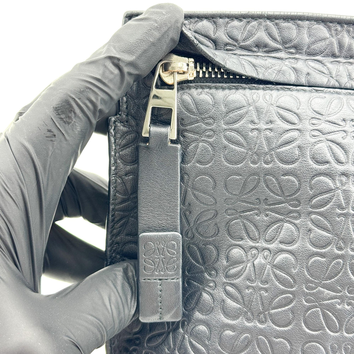 Loewe Tee Clutch Repeat Anagram Black