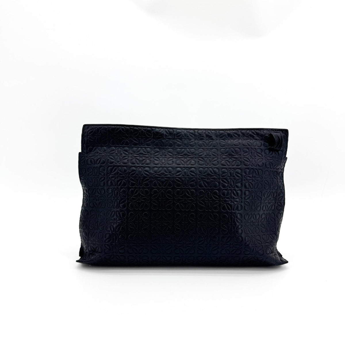 Loewe Tee Clutch Repeat Anagram Black