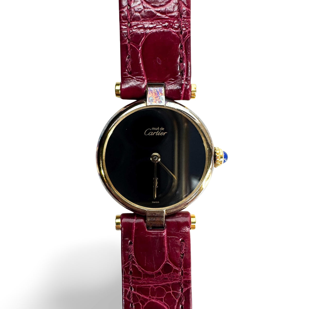Cartier Must Vendôme Burgundy Black