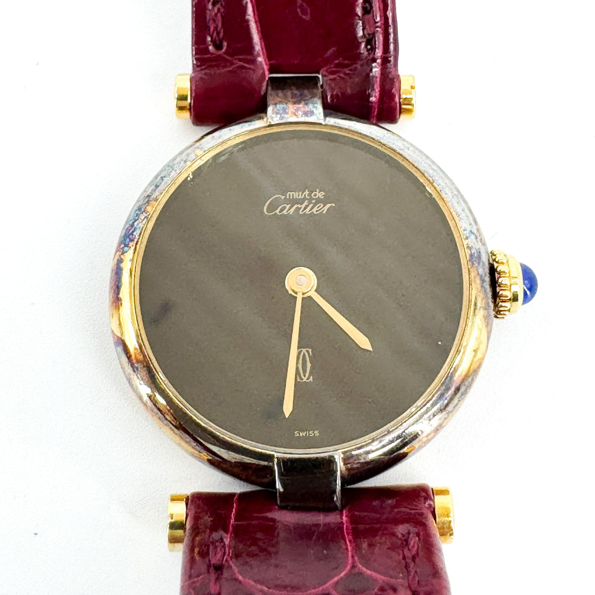 Cartier Must Vendôme Burgundy Black