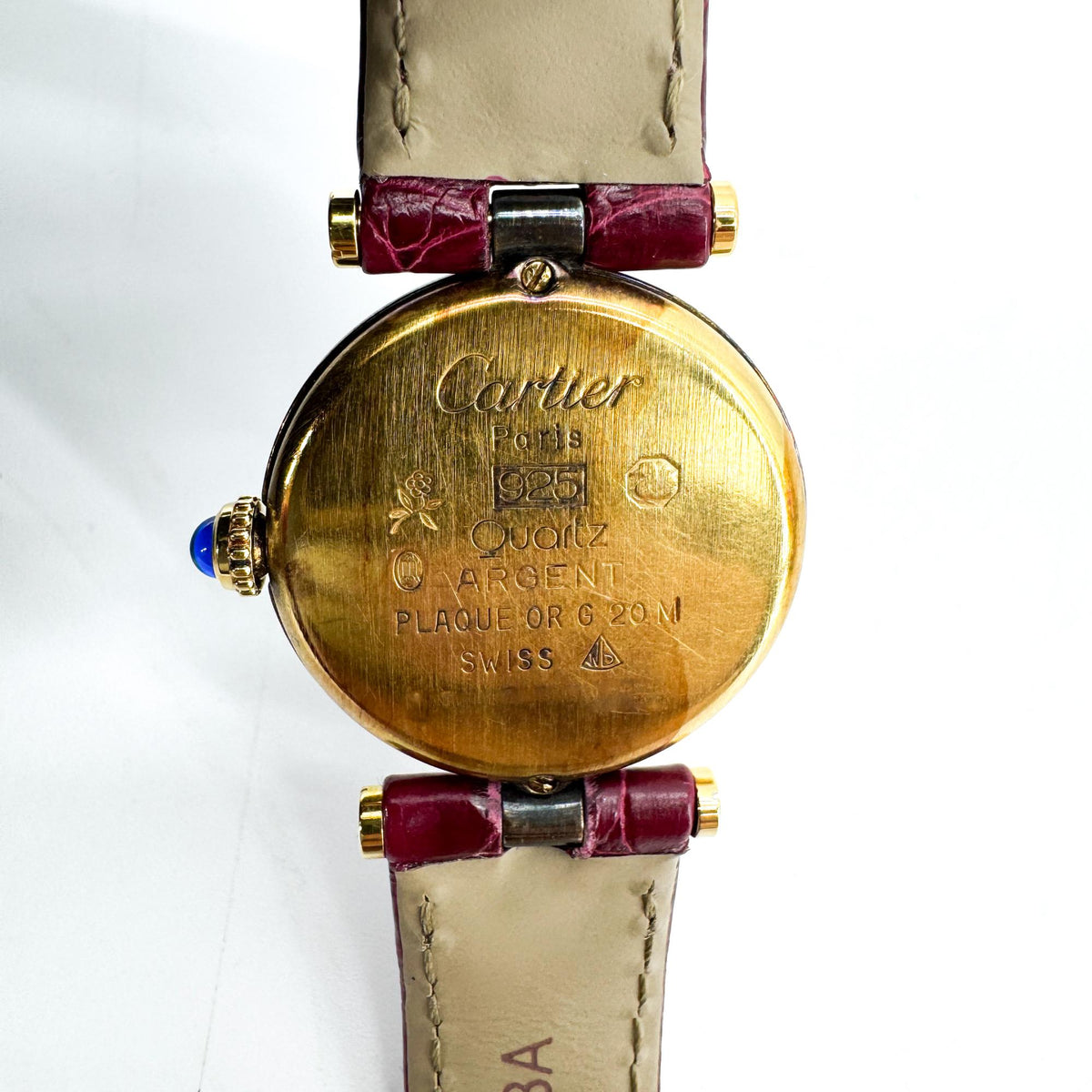 Cartier Must Vendôme Burgundy Black