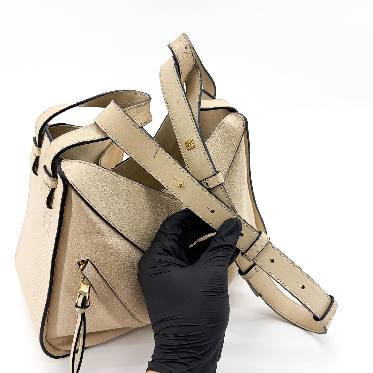Loewe Medium Hammock Bag Soft Grain Calfskin Sand