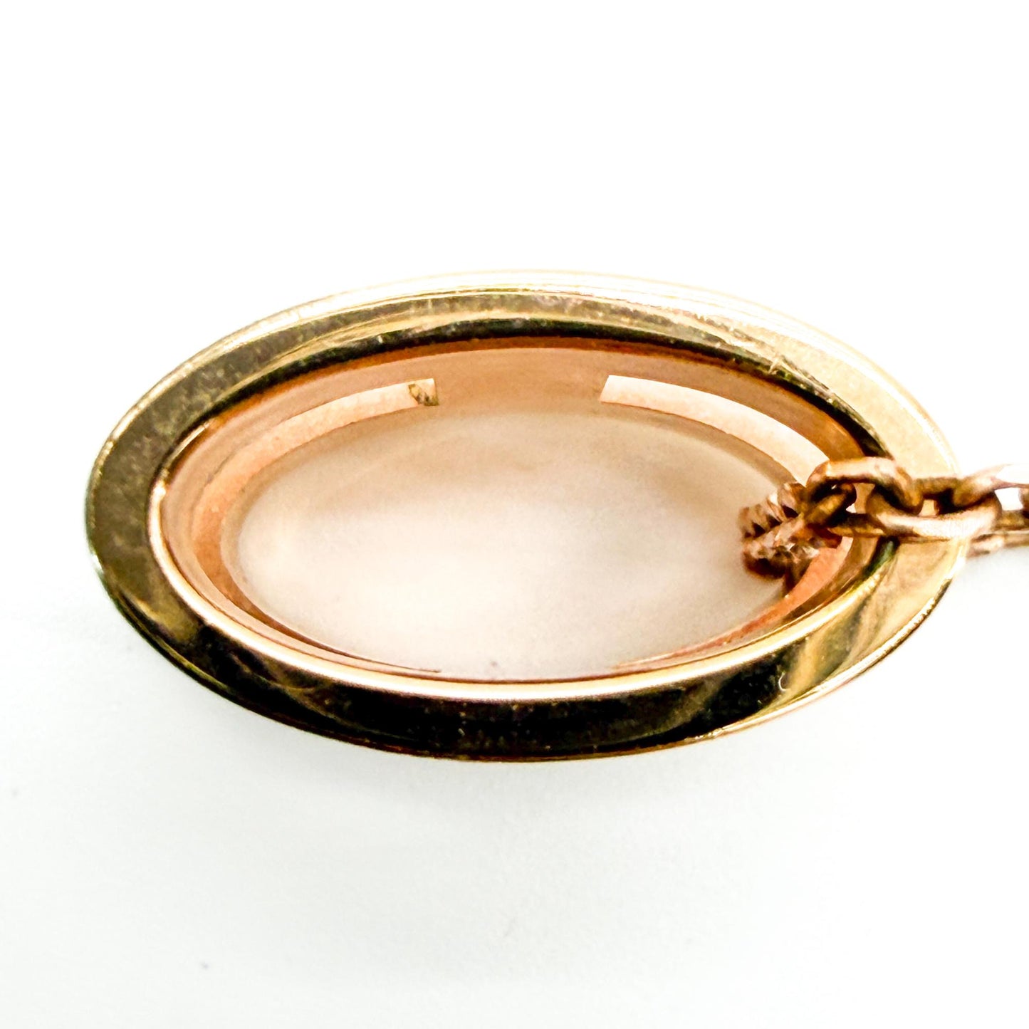 Hermès Pop H Pendant Necklace Marron Glacé Rose Gold