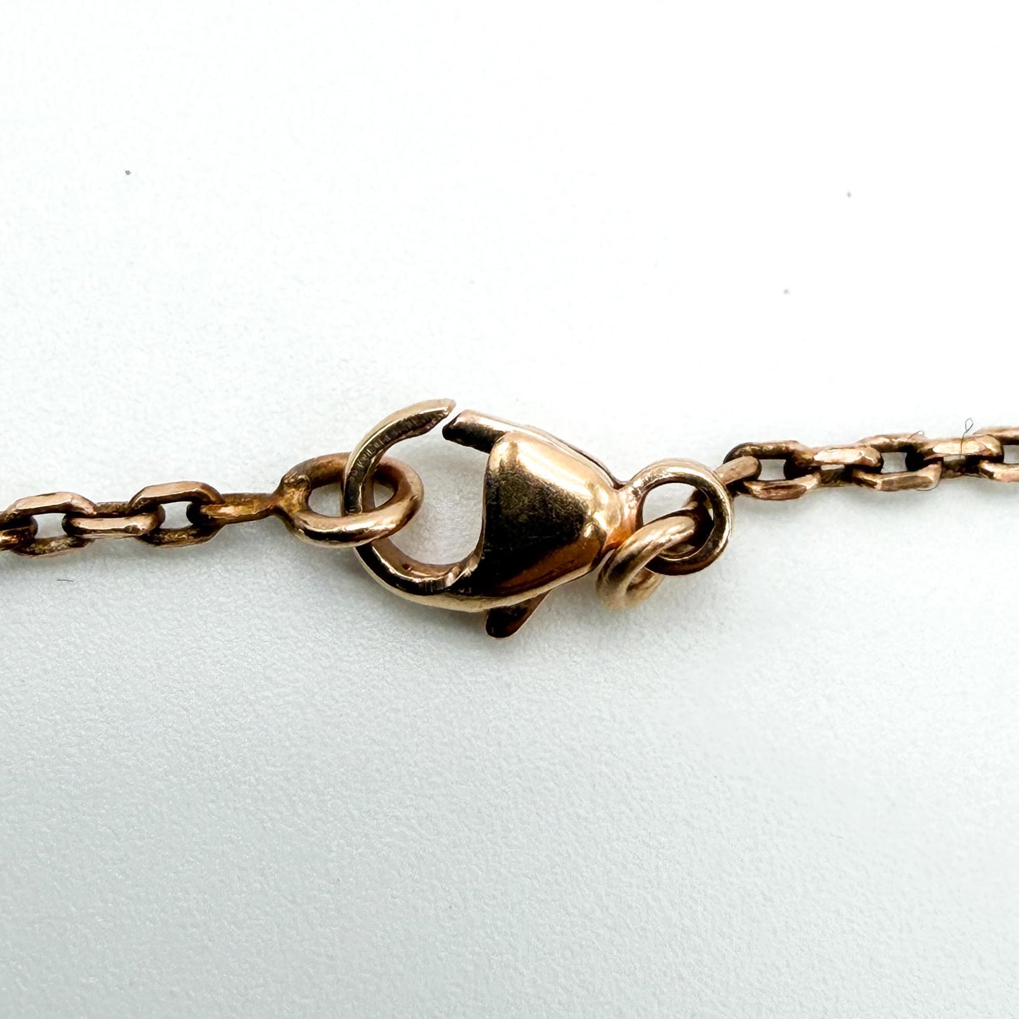Hermès Pop H Pendant Necklace Marron Glacé Rose Gold