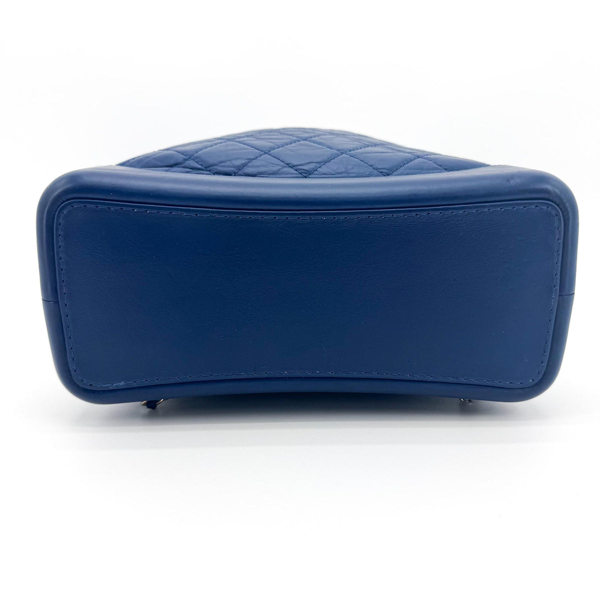 Chanel Gabrielle Backpack Small Blue Silver Hardware