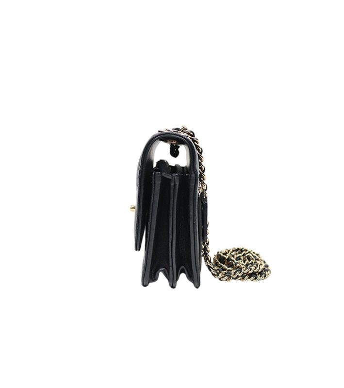 Chanel Black Lambskin Trendy CC WOC Mini Crossbody Bag