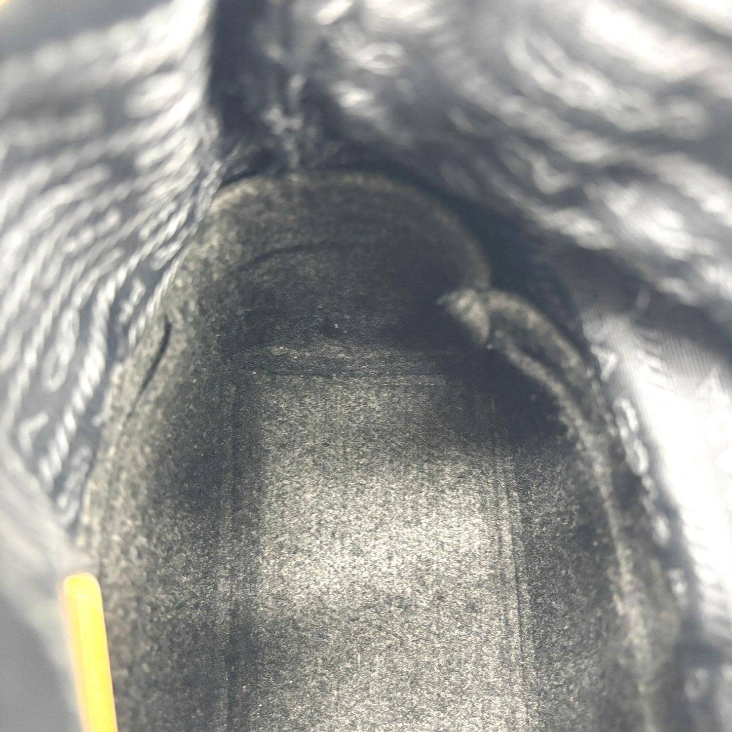 Prada Leather Duet Bucket Bag Black
