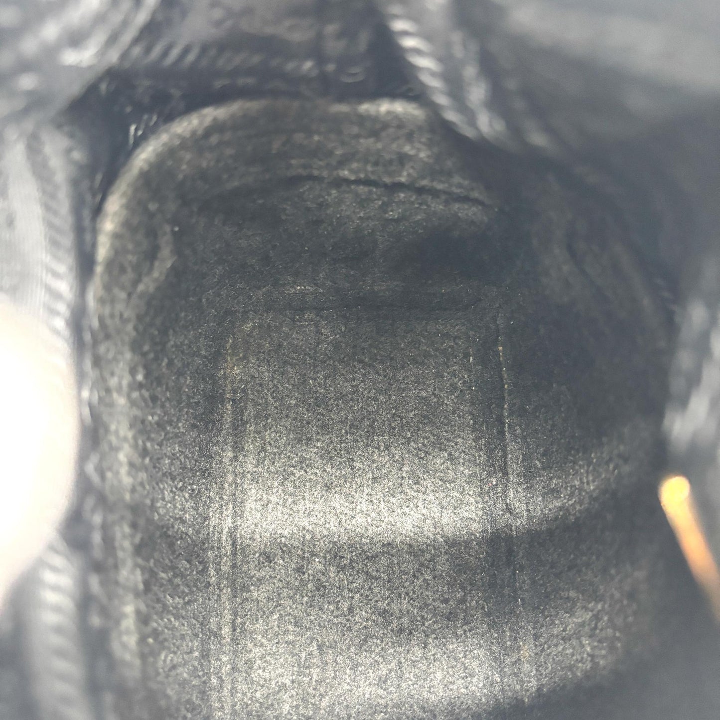 Prada Leather Duet Bucket Bag Black