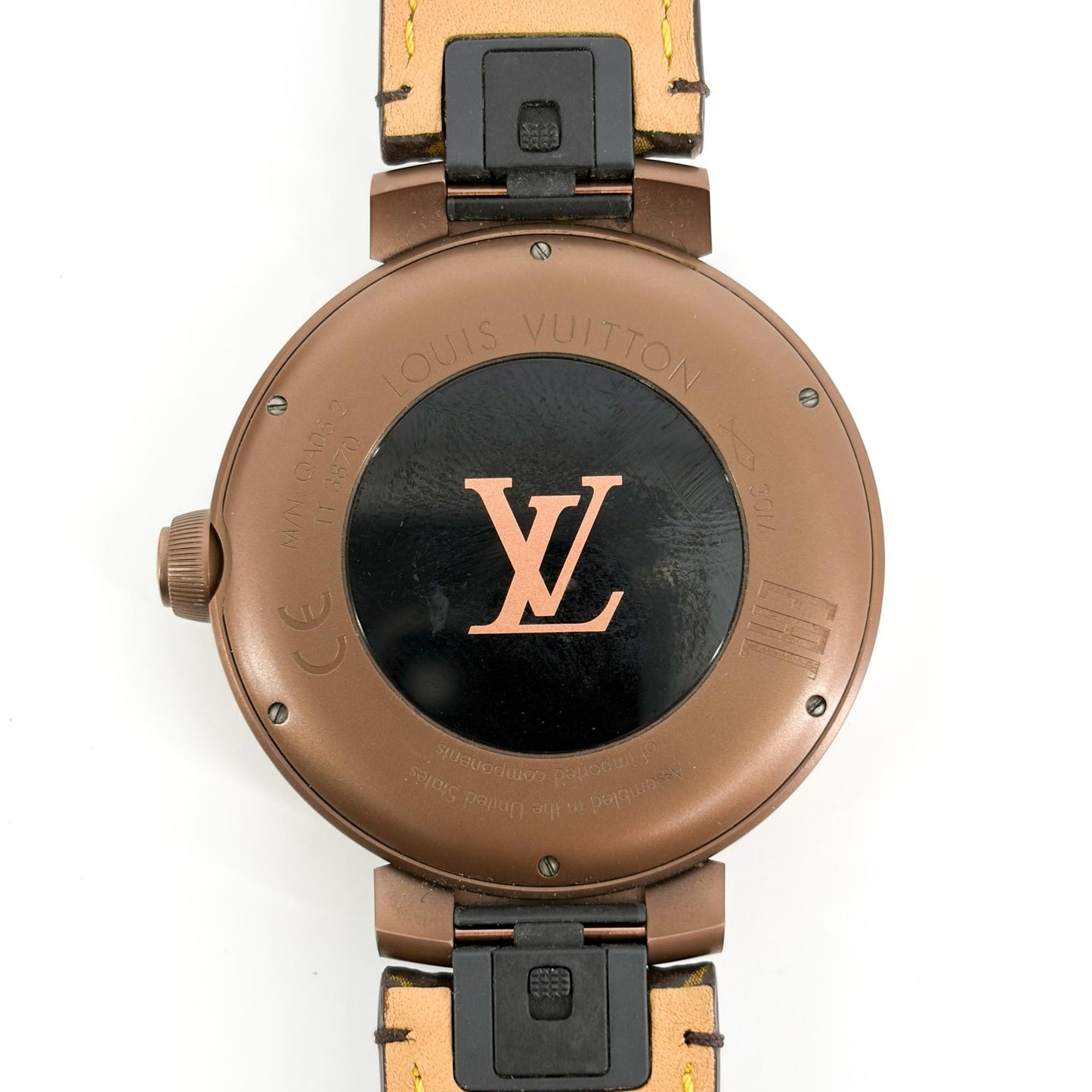 Louis Vuitton Tambour Horizon Matte Brown Monogram Canvas Strap
