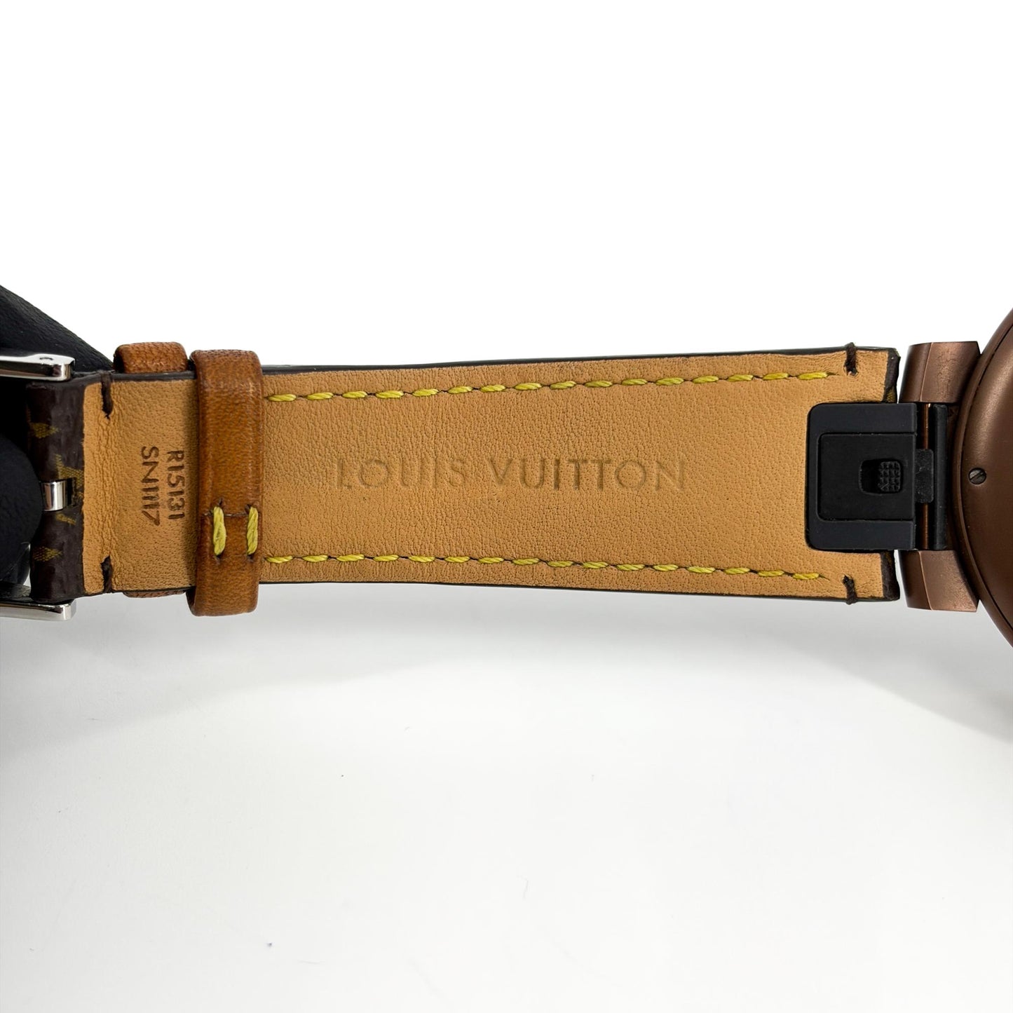 Louis Vuitton Tambour Horizon Matte Brown Monogram Canvas Strap