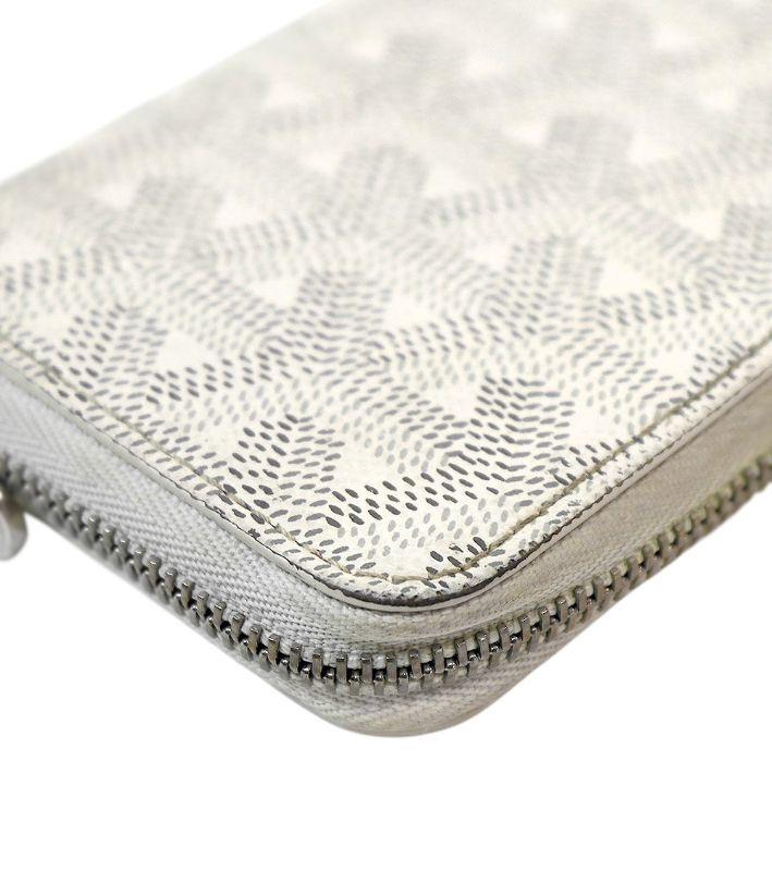 Goyard White Matignon Mini Wallet