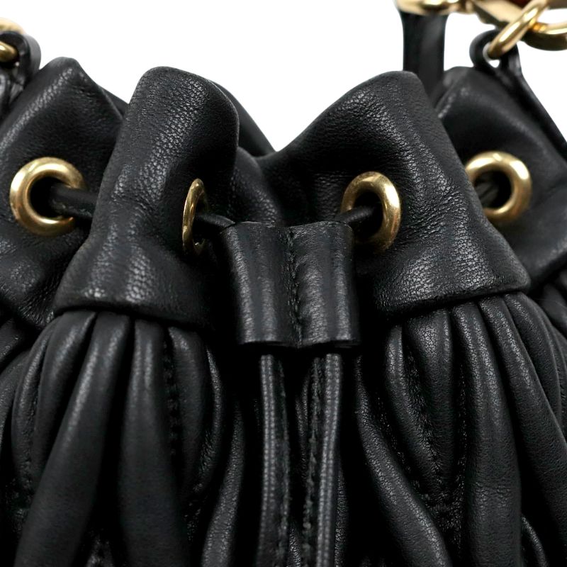 Miu Miu Black Materasse Bucket Bag