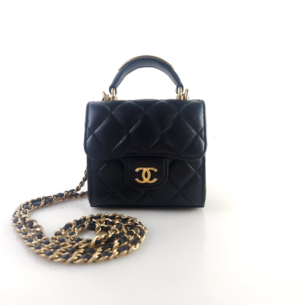 Mini Metal Top Handle Shoulder Bag Crossbody Bag AP2682