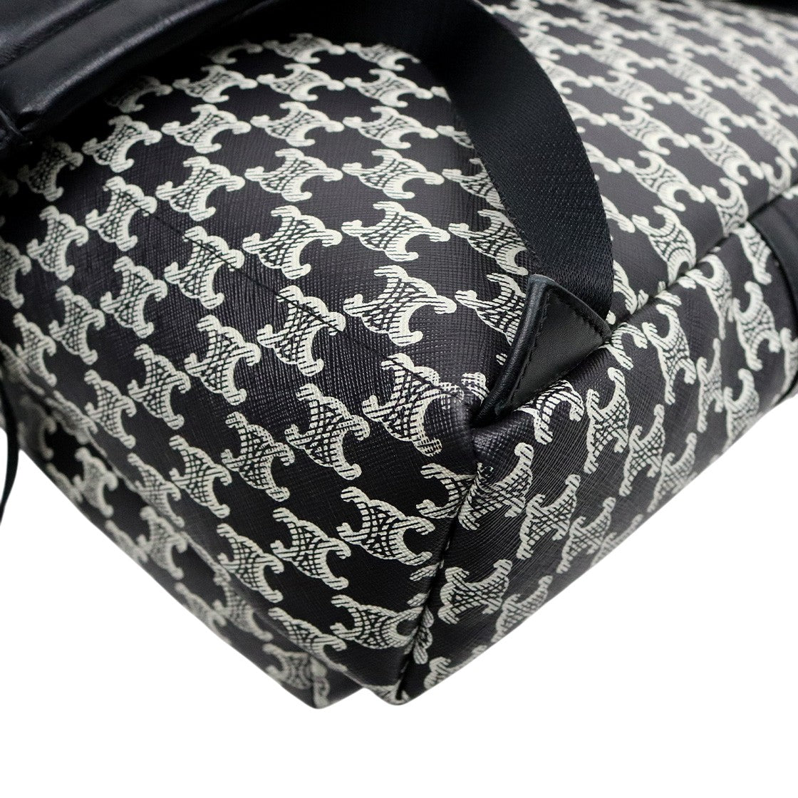 Céline Black Triomphe Canvas Backpack