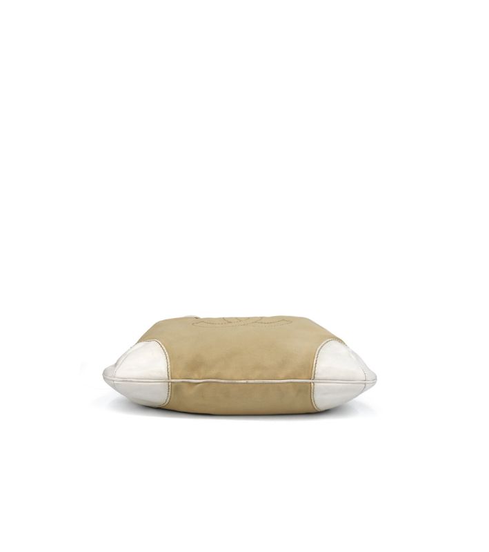 Chanel Beige Fabric Shoulder Bag