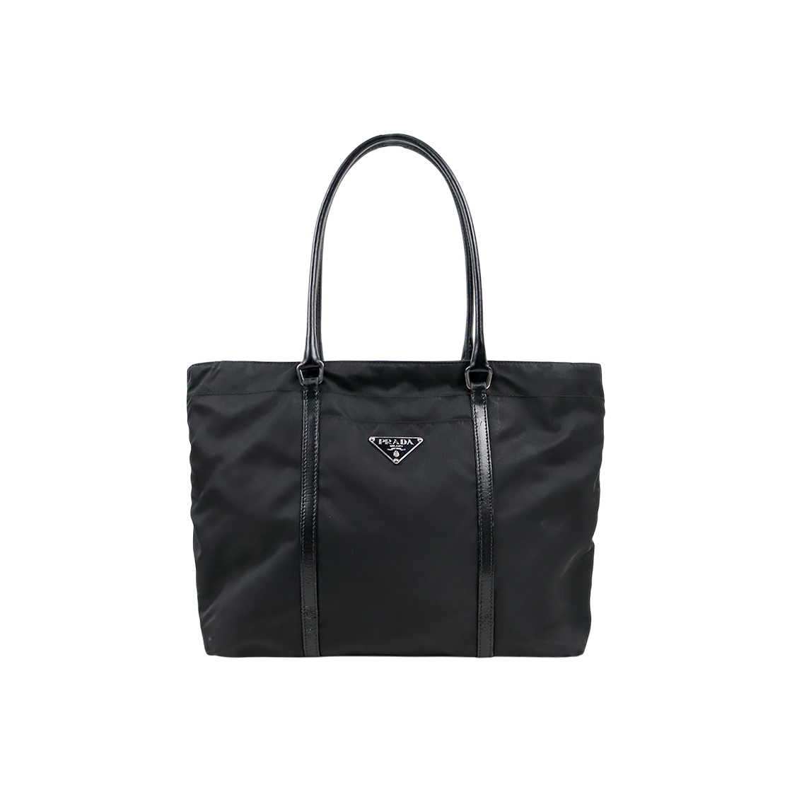 Prada Black Pocono Trimmed Shoulder Bag