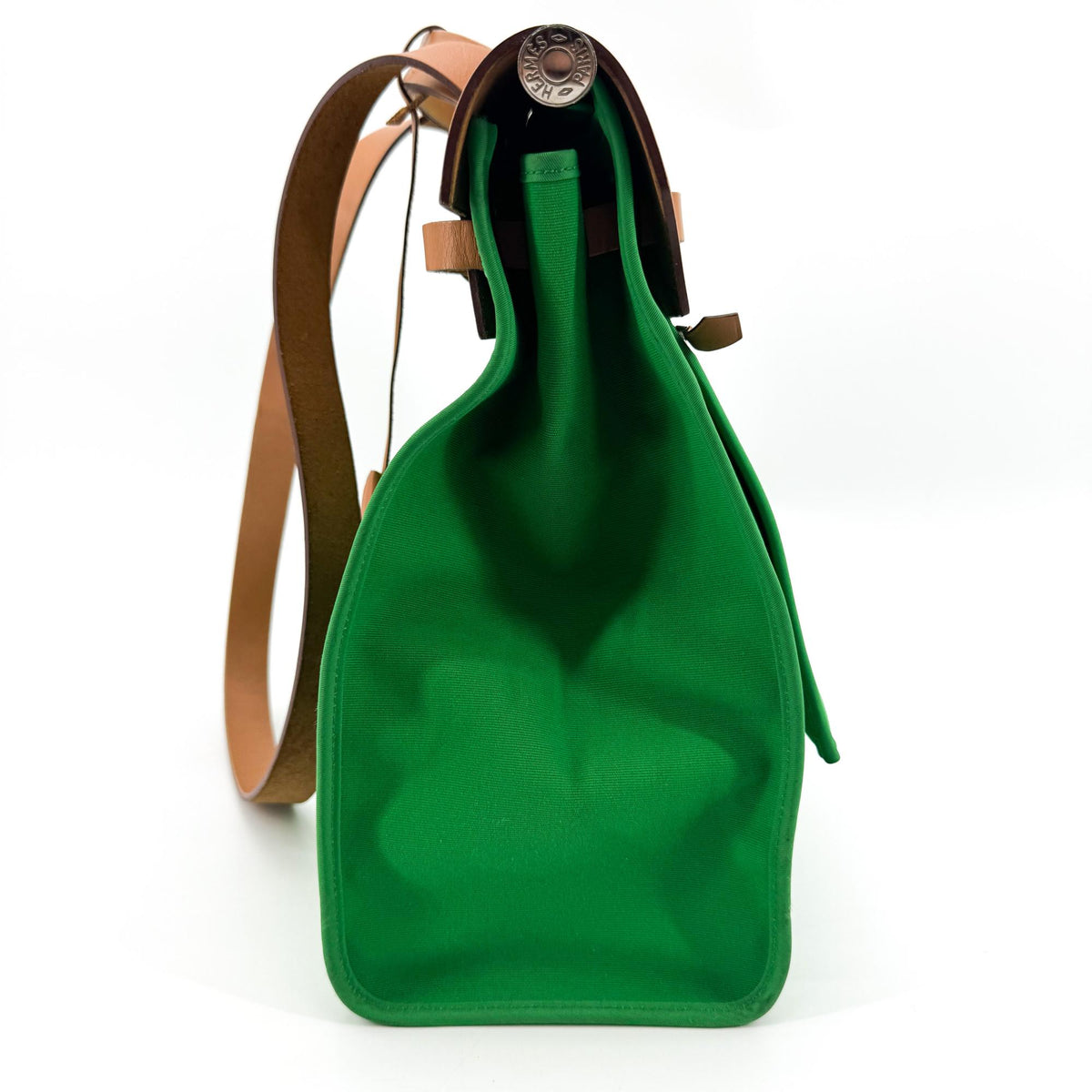 Hermès Herbag 31 Green Natural