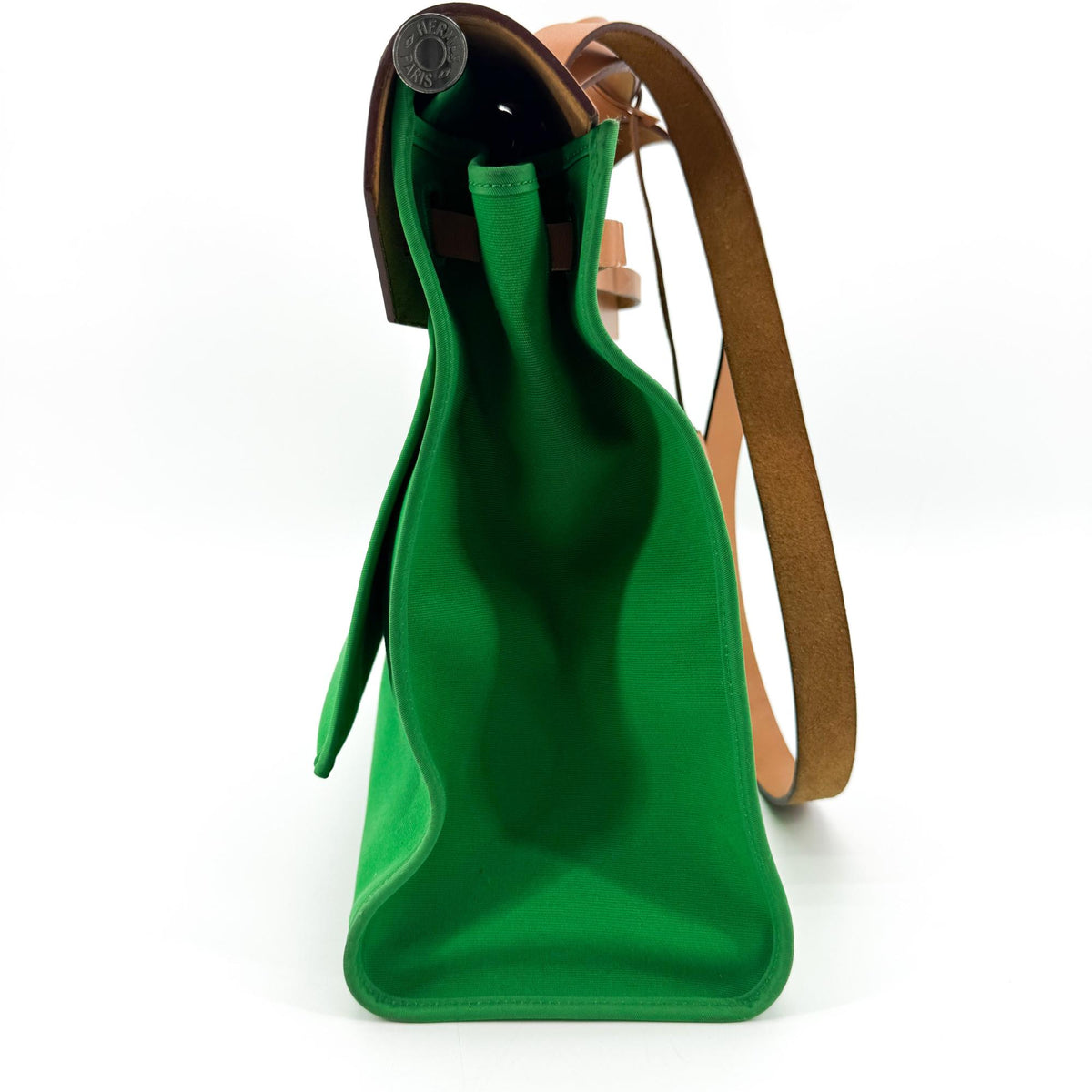 Hermès Herbag 31 Green Natural