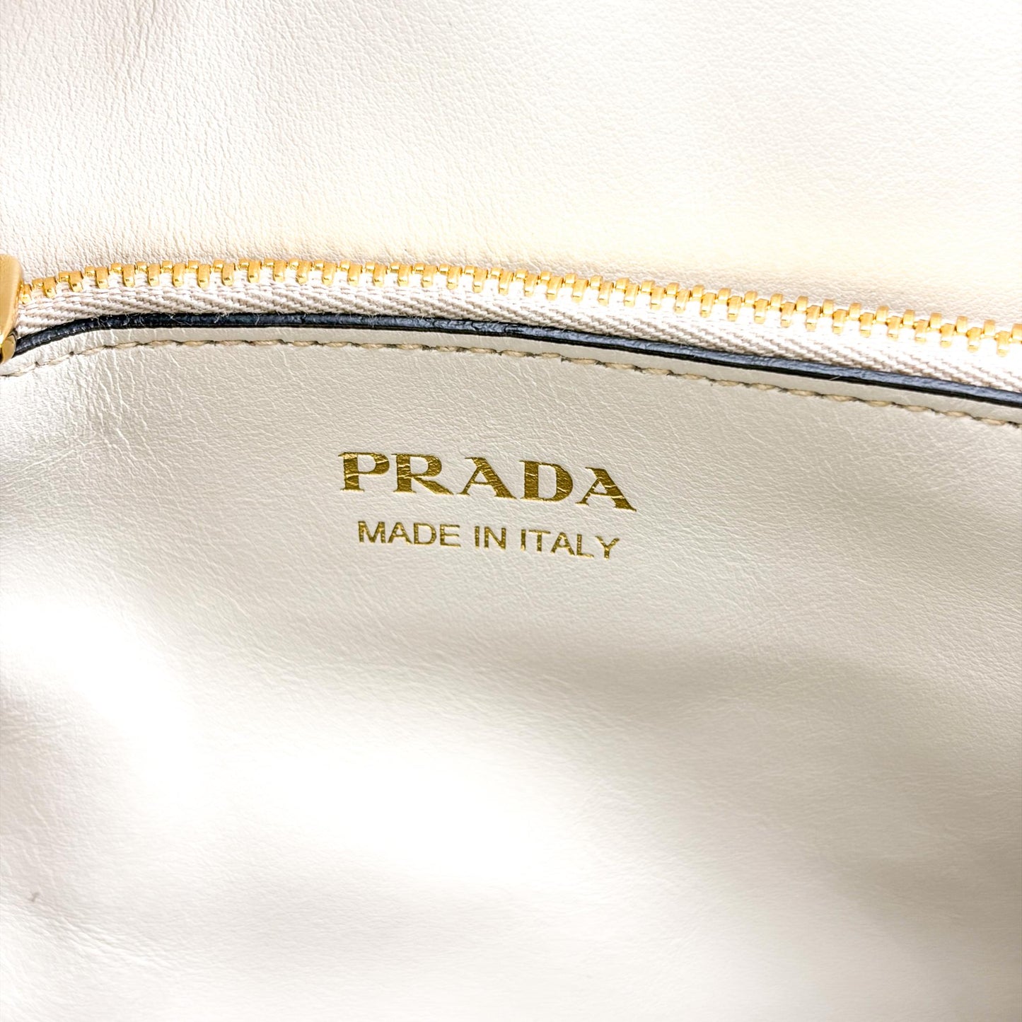 Prada Monochrome Small Saffiano Leather Tote Bag White