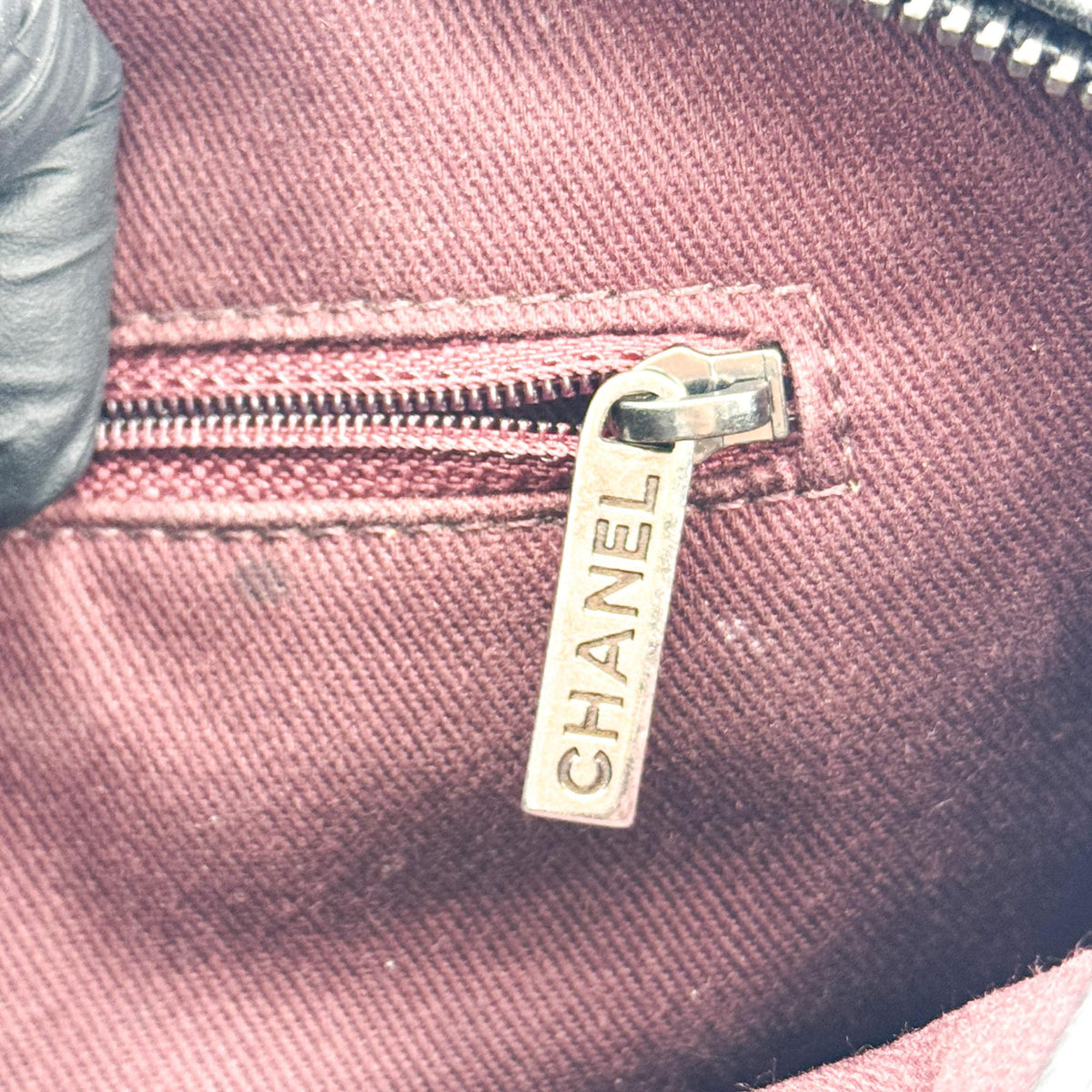 Chanel Yeezy Caviar Flap Bag Silver Hardware Black