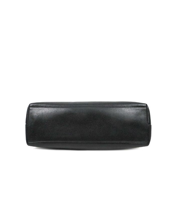 Chanel Black Caviar Golden Ball Big CC Chain Shoulder Bag