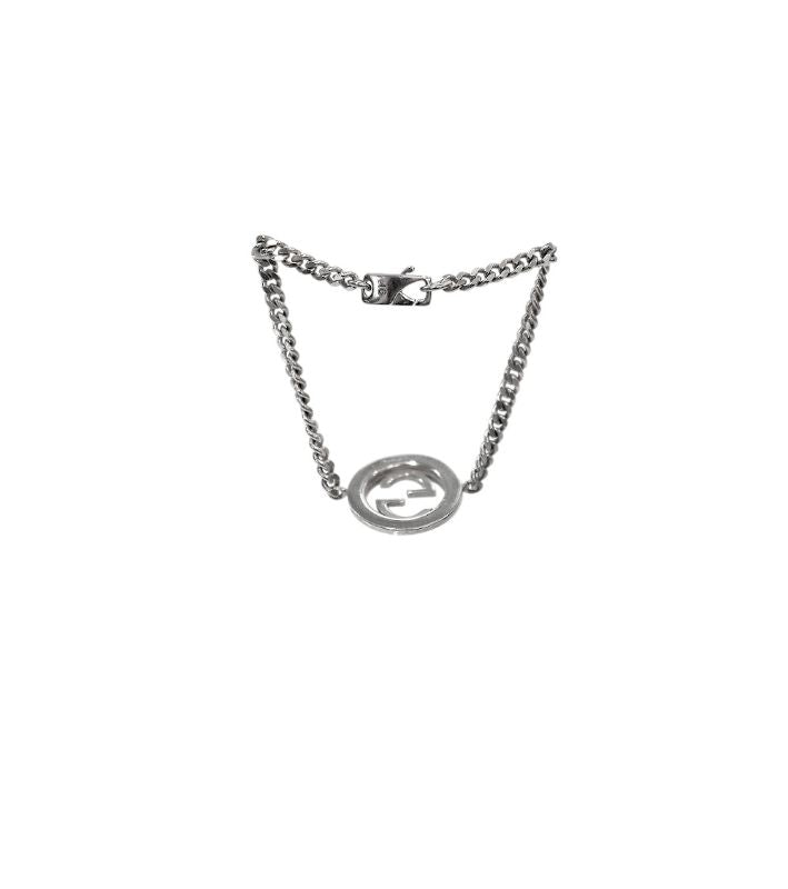 Gucci Round Interlocking G Silver Bracelet