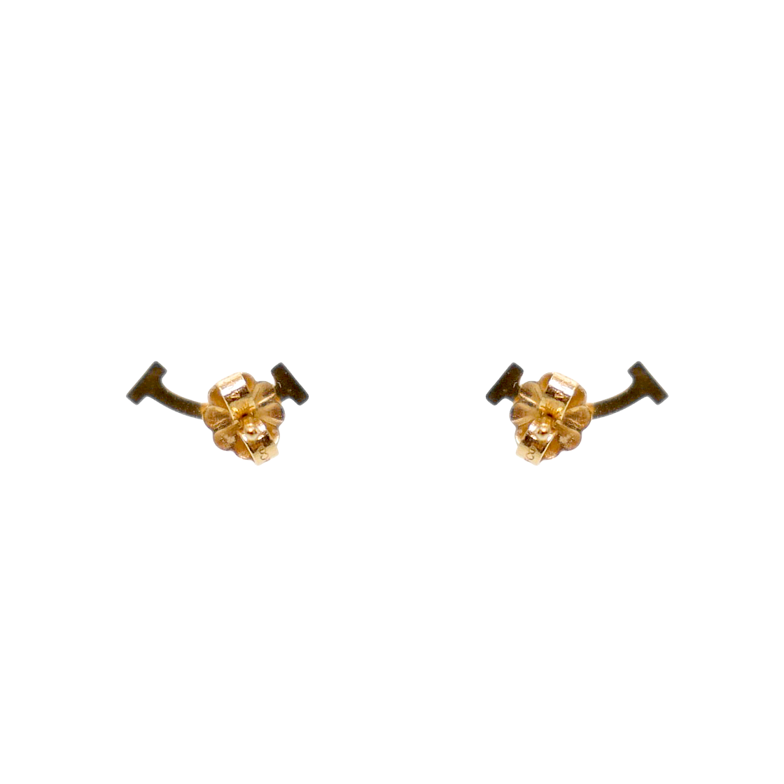 Tiffany & Co. 18K Gold T Smile Earrings