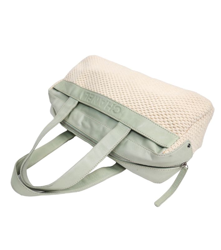 Chanel Mint Logo Shoulder Bag