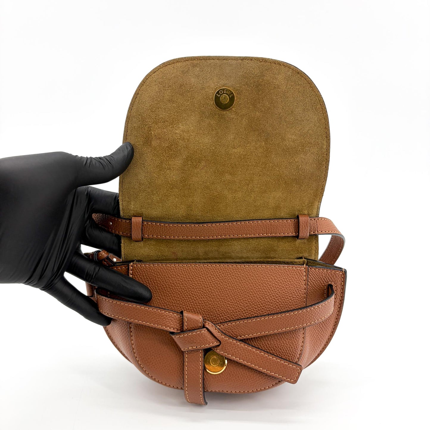 Loewe Mini Gate Dual Bag Tan